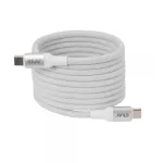 USB-C magnetinės ritės laidas Club 3D CAC-3032 &mdash; baltas, magnetinė ritės konstrukcija įkrovimui ir duomenų perdavimui
