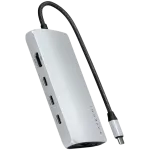 Satechi ST-P8KES USB-C adapteris su keliomis jungtimis 8K, Ethernet V3, sidabrinis