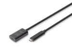 DIGITUS aktyvus USB-C ilginimo kabelis - 10G USB 3.2 Gen2 USB-C - USB-C (M/F) - 5m