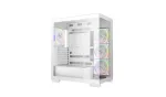 Korpusas DeepCool CG580 4F V2 Midi Tower Baltas &mdash; ATX, grūdintas stiklas, 3x120mm &scaron;oniniai ventiliatoriai, 360mm radiatoriaus vieta