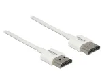 DeLOCK High Speed HDMI with Ethernet - HDMI mit Ethernetkabel - HDMI (M) bis HDMI (M) - 2,0m - Dreifachisolierung - wei&szlig; - 4K Unterst&uuml;tzung (85137)