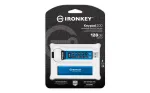 &ldquo;Kingston Technology IronKey Keypad 200 128GB&rdquo;, aparatinės įrangos &scaron;ifruotas USB atmintukas, FIPS 140-3 Lvl 3, XTS-AES 256 bitų