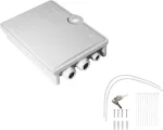 Helos 372088 FTTH namo prijungimo dėžutė, maks. 24 skaidulos, 6x LC/QD arba SC/DX