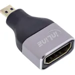 InLine 17991B HDMI A į Micro HDMI D adapteris, juodas pilkas