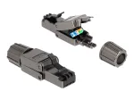 DeLOCK RJ45 ki&scaron;tukas Cat.8.1 STP beįrankis juodas