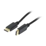 Vaizdo kabelis DisplayPort 1.2, ST/ST, 1,0m, Ultra HD 4k*2k 3840&times;2160@60Hz 4:4:4, 8 Bit, CCS, Synergy 21 (S215438V2)