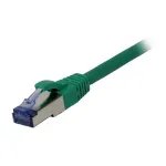 Patch kabelis RJ45 CAT6A 500MHz 5m žalias S-STP (S/FTP) komponentų testuotas (GHMT sertifikuotas) AWG