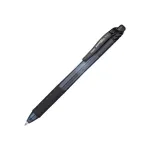 Pentel Energel X &ndash; įtraukiamas gelinis ra&scaron;iklis &ndash; juoda ra&scaron;alo spalva &ndash; juodas permatomas korpusas &ndash; plastikas ir guma &ndash; ambidekstrinis