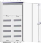 Hager FWB62N. Produktfarbe: Wei&szlig;, Anzahl enthaltener Produkte: 1 St&uuml;ck(e). Breite: 500 mm, Tiefe: 160 mm, H&ouml;he: 950 mm (FWB62N)