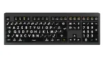 Logickeyboard USB AZERTY prancūzi&scaron;ka klaviatūra LKB-LPWB-A2M-FR, laidinė, žirkliniai jungikliai
