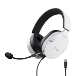 Trust GXT 490W Fayzo 7.1 USB žaidimų ausinės, laidinės, baltos