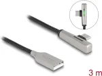 DeLOCK USB 2.0 kabelis Type-A ki&scaron;tukas į Type-C ki&scaron;tuką kampuotas 3m 60W