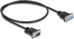 Delock 86886 RS-232 null-modem kabelis, DB-9 ki&scaron;tukas &ndash; lizdas, 0,5 m, juodas