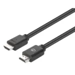 Manhattan 356657 HDMI 2.0 High Speed kabelis su Ethernet, 4K@60Hz (3840 x 2160), 18 Gbit/s, ki&scaron;tukas&ndash;ki&scaron;tukas, 2 m, juodas