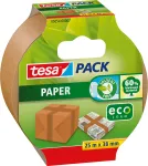 tesa tesapack 05054-7-1 Paper ecoLogo pakavimo juosta, 38 mm x 25 m, ruda, nebalintas lygus popierinis pagrindas, didelis sukibimas