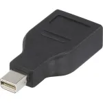 DisplayPort adapteris Renkforce 1391524 &mdash; 1x Mini-DisplayPort ki&scaron;tukas į 1x DisplayPort lizdą, juodas