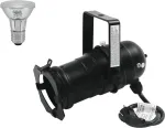 Eurolite rinkinys PAR-20 Spot (juodas) su PAR-20 230V SMD 6W E27 LED 6500K lempute