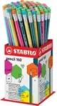 Stabilo Pencil 160 pie&scaron;tukas su trintuku, HB, 72 vnt. stendas