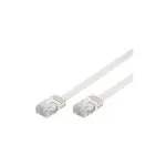Wentronic Goobay CAT 5e Flat-Patch kabelis, U/UTP, baltas, 20 m &ndash; CCA vario mi&scaron;inys (93365)