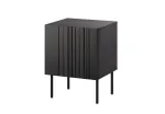 Naktiniai staliukai 2 vnt Cama Meble ISLA 44,5&times;40&times;59 cm juodas matinis MDF/medžio drožlių plok&scaron;tė