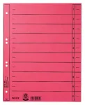 Leitz 16580025 A4 skirtukai-lapai pailgintu kra&scaron;tu, manilos kartonas 230 g/m&sup2;, tu&scaron;čios kortelės, raudoni