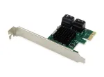 Conceptronic EMRICK 4 prievadų SATA PCIe adapteris su SATA kabeliu