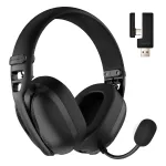 Ausinės HATOR Hyperpunk 3 Wireless &ndash; belaidės ir laidinės, žaidimams, USB Type-C / USB Type-A, Bluetooth, juodos