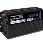 Qoltec Intelligent Professional Monolith Battery Charger for LiFePO4 AGM GEL SLA Batteries | 40A | 12V