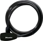 Master Lock 8154EURD kabelinė spyna su raktu, 1,8 m x 10 mm, juoda