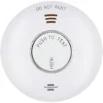 Brennenstuhl Connect WiFi RM A 3020 i&scaron;manusis dūmų detektorius su programėlės valdymu, maitinamas baterijomis, 120 mm x 36 mm, baltas