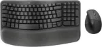 Logitech Wave Keys and Lift Combo - Belaidis ergonominis klaviatūros ir pelės rinkinys - Bluetooth LE, 2,4 GHz - QWERTY - Nordic i&scaron;dėstymas - Graphite
