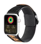 Dux Ducis Strap (Outdoor Version) Nylon Watch Band for Apple Watch Ultra, SE, Series 9, 8, 7, 6, 5, 4, 3, 2, 1 (49, 45, 44, 42 mm) Black Orange