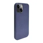 iLike Apple iPhone 13 Silicone Plastic Case Eco Print Design Blue