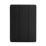 Evelatus Galaxy Tab S9 FE dėklas plan&scaron;etei su imituoto mikropluo&scaron;to vidumi, juodas