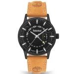 Timberland Vyri&scaron;kas Laikrodis TDWGB2201504 Henniker II 42mm Mėlynas Ciferblatas Ruda Odinė Apyrankė Kvarcinis