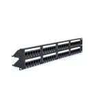 RACKTEL RL-PP4885E 48-Port Cat.5e UTP Patch Panel 2U 19-Inch Black