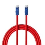 Newell USB-C į USB-C laidas 100W 2m Silikoninis Raudonai-Tamsiai Mėlynas