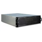 Inter-Tech 3U-30255 Rack Juodas, Nerūdijantis plienas
