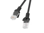 Lanberg PCU5-20CC-0100-BK Cat5e U/UTP LAN kabelis, 1 m, juodas, 10 vnt.