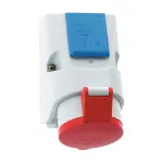 BALS CEE Kombinuotas ki&scaron;tukinis lizdas 16A 5 polių 1010 6h IP44 400V