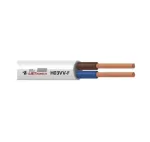 Kabelis H03VV-F 3x0,75 baltas 50 m