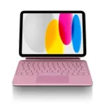 Decoded Magnetinė klaviatūros dėklas su valdymo kilimėliu, skirta iPad 10,9 colio (10 kartos) ir iPad Pro 11 colio &ndash; rožinė