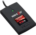 RF IDeas WAVE ID Plus Keystroke RA FactoryTalk V2 125 kHz / 13,56 MHz juodos spalvos pavir&scaron;iaus montavimo RFID skaitytuvas