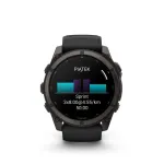 Garmin fenix 9 - 51 mm, Carbon Grey DLC titano korpusas su juodu silikoniniu dirželiu 010-04763-11