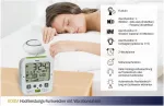 TFA Dostmann BOOM radijo bangomis valdomas žadintuvas, juodas, 60.2538.02