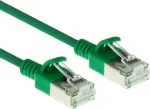 ACT Green 0,15 m LSZH U/FTP CAT6A datacenter plonas pataisymo kabelis su apsauga nuo užkabinimo ir RJ45 jungtimis (DC7730)