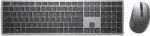 Dell KM7321W Premium belaidė klaviatūra ir pelė - RF 2,4 GHz ir Bluetooth 5.0, pilno dydžio, Titan Gray 02HHJ