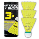 TALBOT torro Tech 350 badmintono skriejikas, lėtas, geltonas/žalias, patvarus nailoninis laisvalaikio ir treniruočių skriejikas - 1 vnt. (479115)