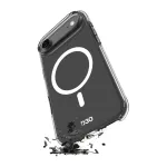 PURO Impact Clear D3O Bio dėklas, skirtas Apple iPhone Air, suderinamas su MagSafe, skaidrus (PUIPC1766IMPCLD3OTR)