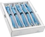 Wirewin SLIM-LS-K6A 0.15 BL 50 Cat6A plonas Ethernet tinklo kabelis, 0,15 m, U/FTP, mėlynas, 50 vnt. paketas